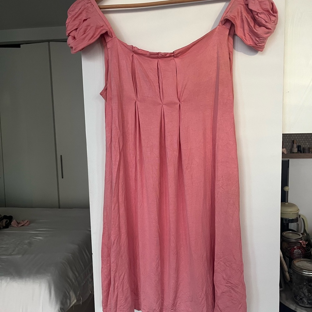 Miu Miu Coral Pink Baby Doll Dress
